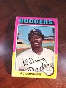 1975 TOPPS BASEBALL SET BREAK 498 AL DOWNING DODGERS - Picture 1 of 2