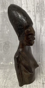 Afrikanische geschnitzte Holzbüste Skulptur, Vintage Yoruba - Bild 1 von 7