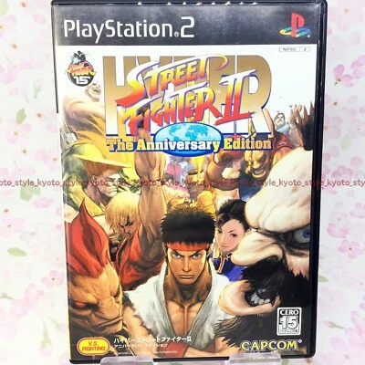 USED PS2 Hyper Street Fighter II Anniversary Edition 49704 JAPAN IMPORT - Image 1 of 3