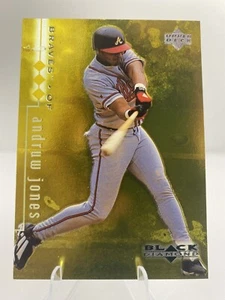 Andruw Jones 1999 cubierta superior diamante negro #10 amarillo/1500 Braves - Imagen 1 de 2