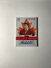 Pete Mahovlich 2022-23 Leaf In The Game Used Summit 72 Signatures 07/35