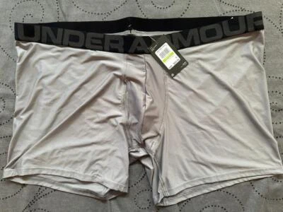 UNDER ARMOUR BOXERJOCK BRIEFS UNDERWEAR FITTED SHORTS 6" SIZE 5XL MEN $20.00 - Image 1 of 2