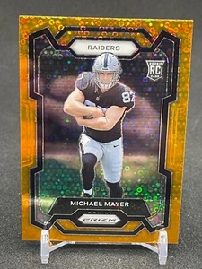 2023 Panini Prizm Football Michael Mayer Orange Disco #361 Rookie RC Raiders SP - Picture 1 of 2