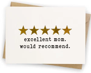 Funny Mothers Day Card for Mom from Daughter, Son, Kids - Heartfelt Message to M - Picture 1 of 6