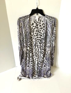 Chico's Long Sleeve Lightweight Cardigan/Shrug Size 2 (Large 12) Multi Color - Picture 1 of 10