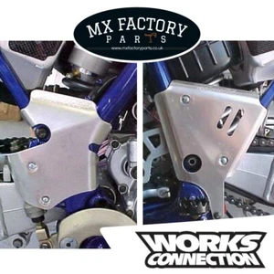 Par de protectores de marco de conexión de aluminio Yamaha YZ125 YZ250 00 01 funciona - Imagen 1 de 3