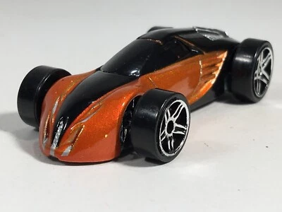 Hot Wheels 2005 Itso-Skeenie Black Dark Orange HW First Editions Torpedoes Loose - Image 1 of 4