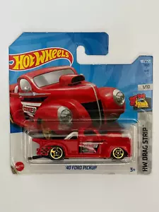 Hot Wheels 2022 '40 Ford Pickup *181/250 HW Drag Strip *1/10 HCX61 NEU ROT NEU - Bild 1 von 1