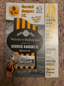 01/02 Berwick Rangers vs Newcastle Utd Ayr Sunderland Hartlepool United (FR) - Picture 1 of 3