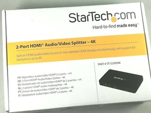 StarTech.Com 2-Port HDMI Audio / Video Splitter 4K (ST122HD4K) - Picture 1 of 1