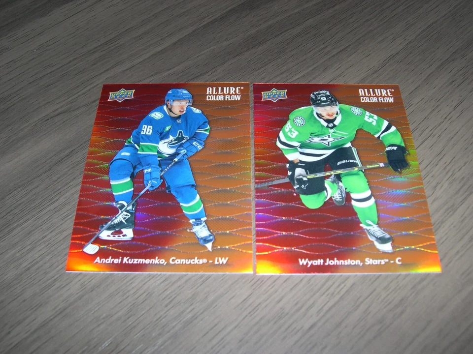 2023/24 UPPER DECK allure Color Flow Red-Orange HOCKEY CARD  U-Pick From List - Image 1 of 1