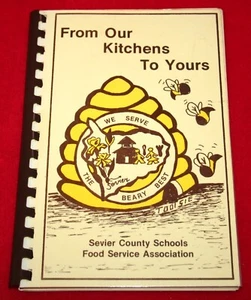 Vintage SEVIER COUNTY SCHOOLS Tennessee COOKBOOK 1978 Recipes Baking Sevierville - Imagen 1 de 3