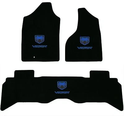 Lloyd Mats LUXE 3 件套地板垫 2005 - 2006 年道奇 SRT-10 Viper 卡车 *蓝色标志* — 第 1/4 张图片