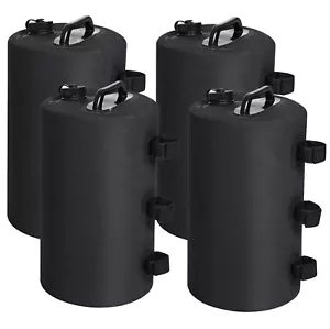 4x Canopy Gazebo Water Weight Bags Leg Weights for Pop Up Tent Canopies Black - Picture 1 of 7