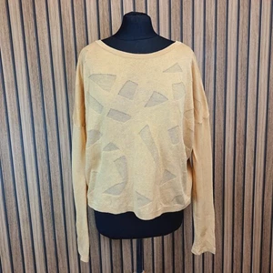 Sarah Pacini Jumper Womens Large Camel Beige Oversize Loose One Size - Picture 1 of 11