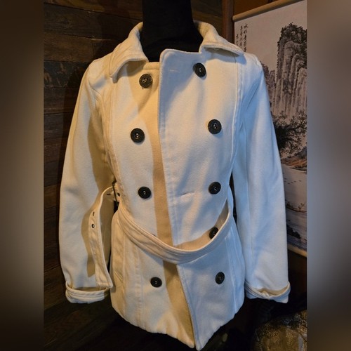 OFF WHITE Cappotto Rue21 S Off White intaglio doppiopetto cerniera tasca cravatta cintura