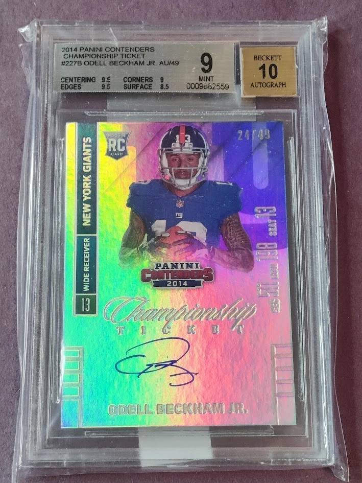 Football Grade 9 Odell Beckham Jr. Sports Trading Cards for sale