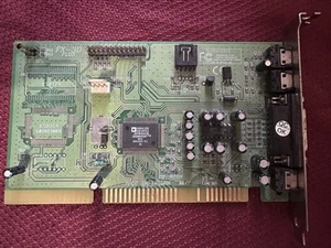 Carte son Analog Devices AD1816 FX-3D Plus avec table à ondes et entrées CD-Rom ISA - Photo 1/7