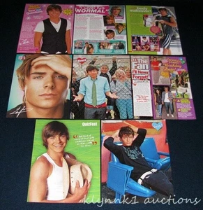 Lote Pinup recortes de revista Zac Efron Vanessa HSM 16 página completa L417-B - Imagen 1 de 2