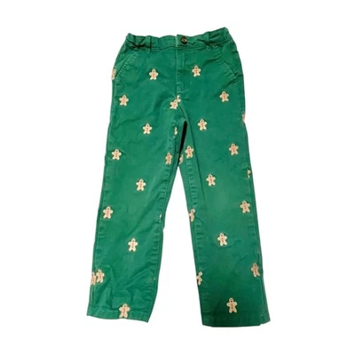 Gymboree 姜饼刺绣裤子,尺寸 5T — 第 1/4 张图片