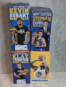 Golden State Warriors Bobblehead Lot MVP Edition NBA Curry Klay Cousins Durant - Picture 1 of 24