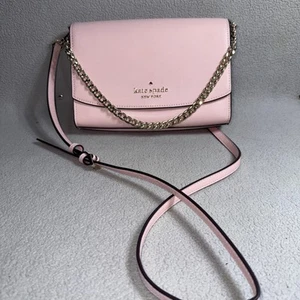 Kate Spade New York Carson Flap Convertible Crossbody Conch Pink - Picture 1 of 8