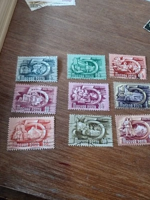 HUNGARIAN STAMP COLLECTION - 1955 - 58 - CTO's- 19 Stamps - All Different. F/VF - Image 1 of 2