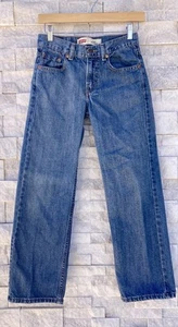 Levis 550 Jeans Boys 12 Medium Wash Blue Denim 26 26 Relaxed Straight Leg - Picture 1 of 12