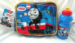 THOMAS THE TRAIN LOCOMOTIVE 9.5" INSULATED LUNCH BAG+THOMAS WATER BOTTLE-NEW! - Picture 1 of 3
