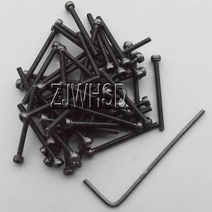 50pcs M2 x 25 Allen Hex Socket Cap Head Screw Ultra Hard Alloy Steel Bolt + Key - Picture 1 of 2