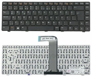 New Turkish keyboard Dell Inspiron 14R 3450 M4040 N5040 L502X 3350 /DE67-TUR - Afbeelding 1 van 3