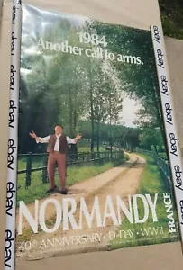 Normandy France Another Call to Arms D-Day WWII 40 Anniversary Poster 1984 (H) - Picture 1 of 12