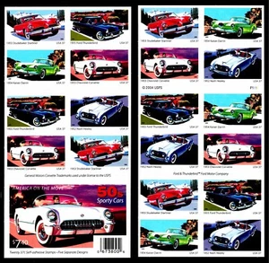 EE. UU. #3931-3935B AUTOS DEPORTIVOS AÑOS 50 FOLLETO 20 - OGNH - EN MUY BUEN ESTADO - CV $32,00 (E#728) - Imagen 1 de 1