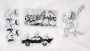 Phish Jim Pollock Junta Noses Esther Contact Fee Set of 4 Magnet 2020 - Bild 1 von 9