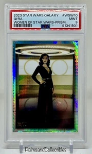 2023 Topps Chrome Star Wars Galaxy Qi'Ra Women PRISM Refractor /75 PSA 9 SOLO - Picture 1 of 2