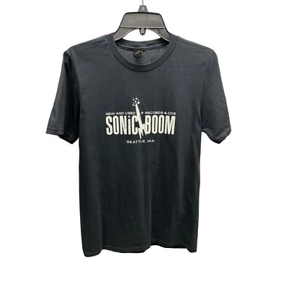 NUEVA Camiseta Sonic Boom Records Seattle Washington Pequeña Foto 1 de 3