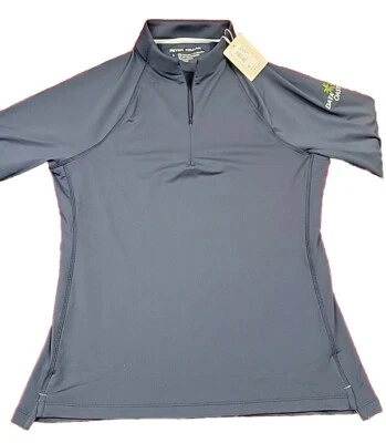 NUEVO CON ETIQUETAS Pullover Peter Millar CROWN SPORT AZUL MARINO LE0EK43 Golf 1/4 Cremallera L/S Mujer L Foto 1 de 4