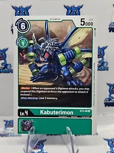Digimon Card Game Kabuterimon ST4-08 U NM - Foto 1 di 2