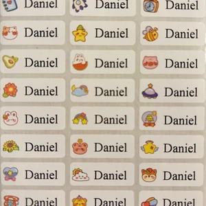 90pcs Name Stickers Custom Personalized Waterproof cute Decals label stationery - Picture 1 of 3
