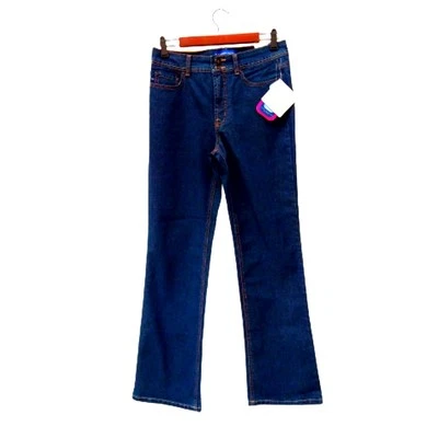 Pantalones de mezclilla elásticos para mujer Bandolinoblu talla 8 azul adelgazantes lavado oscuro nuevos Foto 1 de 4