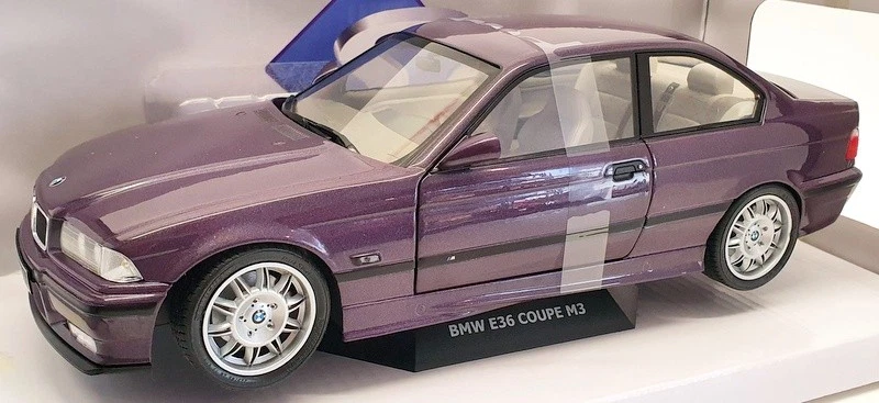 Solido 1/18 Scale Model Car S1803905 - BMW E36 Coupe M3 - Dayona Violet -
