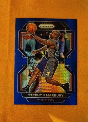 Stephon Marbury 2021-22 Prizm conjunto de fábrica azul hyper 277 Foto 1 de 2