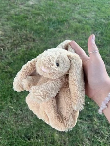 Jellycat Honey Bashful Bunny Tasche Handtasche selten nicht mehr produziert Plüsch KOSTENLOSER VERSAND - Bild 1 von 7