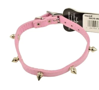 OmniPet Pocket Pups 10 pulgadas Rosa Mini Spike Mascota Perro Collar Nuevo Foto 1 de 4