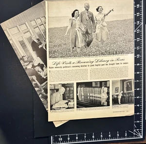 Baylor Univ Library Joseph Armstrong Robert Browning 2 Pg Rivista Articolo 1944 - Foto 1 di 7