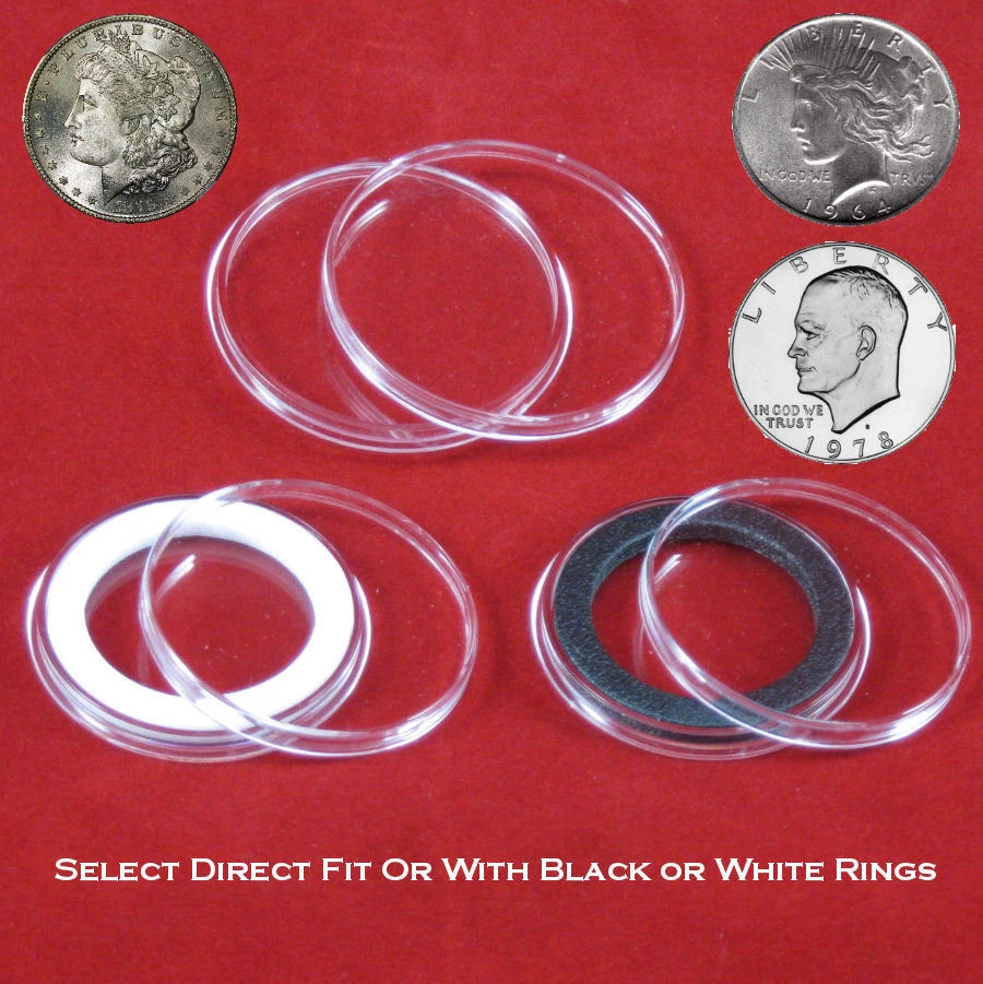 Cápsulas portamonedas Air-tite 38 mm para dólares de plata, Morgan, Peace y Eisenhower Foto 1 de 1