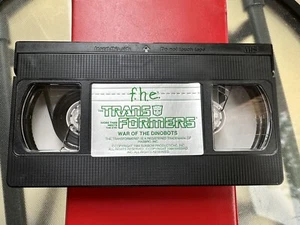 1984 The Transformers War Of The Dinobots VHS No Case/Outer Jacket - Picture 1 of 5