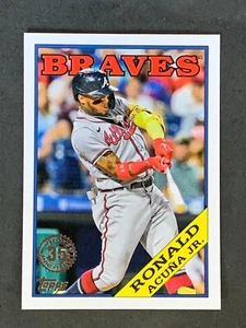 2023 Topps Series 1 1988 Topps Baseball T88-81 Ronald Acuña Jr. - Atlanta Braves - Picture 1 of 2