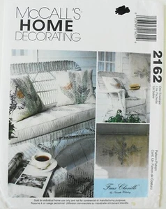 McCalls 2162 Nanette Holmberg Faux Chenille Pillows Rug Cushions Sewing Pattern - Picture 1 of 1