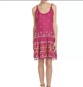CALYPSO ST. BARTH PINK ZULEMA LINEN DRESS SIZE XS - Picture 1 of 12